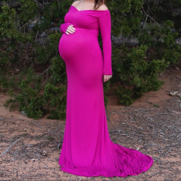 Dresses & Skirts - Fuschia Maternity Dress